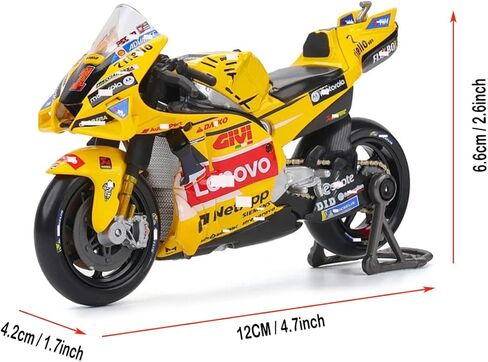 1/18 2023 GP#1 Alloy Motocross Racer for Bagnaia Champion Figure - Moto GP-Inspired Collectible Model, Adult Ideal Gift for Racing Enthusiasts in Saudi Arabia