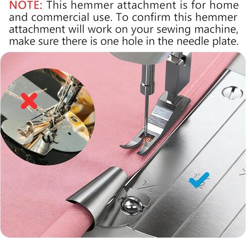 8Pcs Rolled Hem Presser Foot, Upgraded Sewing Machine Presser Feet, Wide Scroll Hemming Feet, Suitable for Most Sewing Machine, Universal[Silve-3/4/5/6/7/8/9/10mm] in Saudi Arabia