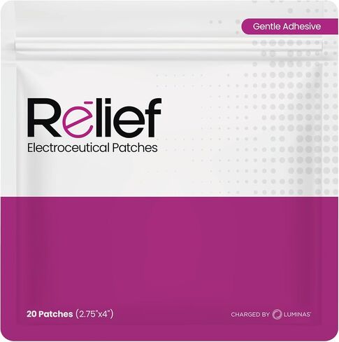 Relief Charged by LUMINAS, 20 Large Patches (Gentle Adhesive) in Saudi Arabia