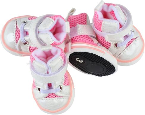 Dog Booties, Non Slip Breathable Mesh Dog Shoes Summer Outdoor Protectors for Outdoor Walking Hiking Camping,Summer Hot Pavement, Water-Resistant in Rainy Weather in Saudi Arabia