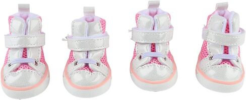 Dog Booties, Non Slip Breathable Mesh Dog Shoes Summer Outdoor Protectors for Outdoor Walking Hiking Camping,Summer Hot Pavement, Water-Resistant in Rainy Weather in Saudi Arabia