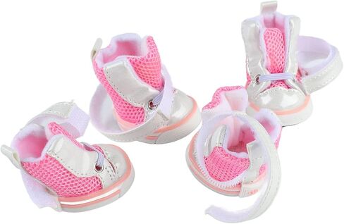 Dog Booties, Non Slip Breathable Mesh Dog Shoes Summer Outdoor Protectors for Outdoor Walking Hiking Camping,Summer Hot Pavement, Water-Resistant in Rainy Weather in Saudi Arabia