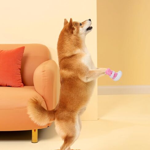 أحذية للكلاب والجوارب غير قابلة للانزلاق شبكة قابلة للتنفس مقاس صغير حماة مخالب الورد للأنشطة الخارجية للرصيف الساخن الجراء in Kuwait