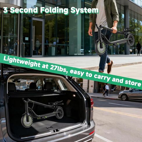 VOLPAM Electric Scooter Adult, 19 MPH & 15 Miles Range, 350W Motor, 8.5" Solid Tires, Lightwight Foldable E Scooter for Adults & Teens, with App Control, Curise Control, Dual Braking in Kuwait