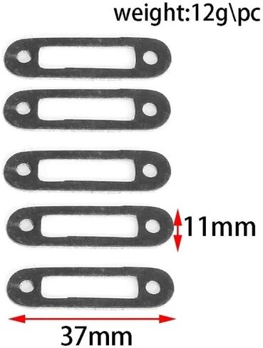 2 Sets 6591/97024 Gasket Muffler Non-Asbestos for Kyosho FW06 1/10 RC Car Upgrade Parts Spare Accessories (Black) in Saudi Arabia