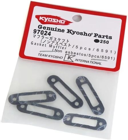 2 Sets 6591/97024 Gasket Muffler Non-Asbestos for Kyosho FW06 1/10 RC Car Upgrade Parts Spare Accessories (Black) in Saudi Arabia