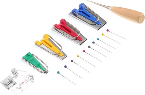 OHPHCALL Bias Tape Maker Quilting Sewing Set Tape Bias Maker Binding Foot Awl Pin Set for Adults in Saudi Arabia