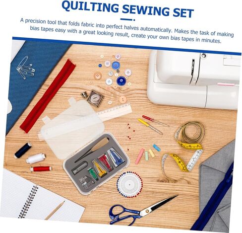 OHPHCALL Bias Tape Maker Quilting Sewing Set Tape Bias Maker Binding Foot Awl Pin Set for Adults in Saudi Arabia