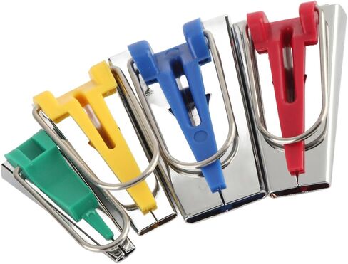 4PCS Bias Tape Maker 6mm 12mm 18mm 25mm Fabric Sewing Quilting Bias Binding Maker, Bias Tape Maker Bias Tape Maker Set Quilt Binding Tool Binding Tool in Saudi Arabia