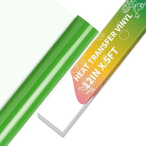 HTV Vinyl Rolls Heat Transfer Vinyl - 12" x 5ft White HTV Vinyl for Shirts, Iron on Vinyl for All Cutter Machine - Easy to Cut & Weed for Heat Vinyl Design (White) in Saudi Arabia