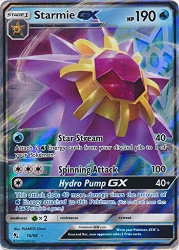 Starmie GX - 14/68 - نادر جدًا - الأقدار المخفية in Saudi Arabia