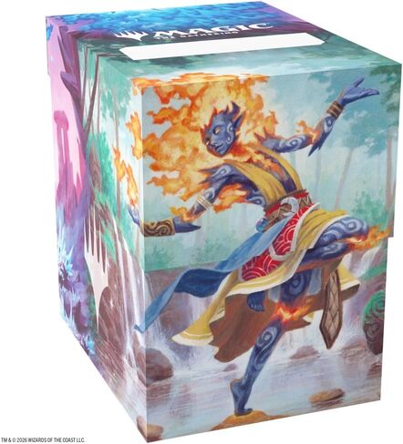 Gamegenic Magic: The Gathering Lorwyn Eclipsed SOFT DYNACRATE 100+ XL - Ashling، Rekindled/Ashling، تصميم Rimebound، مقسم Sizemorph مرن لأكثر من 80-100 بطاقة مزدوجة الأكمام، آلية القفل الذاتي in Kuwait
