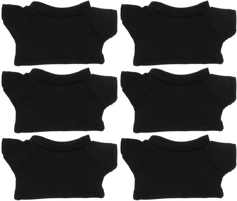 6pcs DIY Bear T-Shirts, Stuffed Bear Clothes T-Shirt, Tiny Blank Stuffed Animal Basic Clothes for Dolls Outfits Favors in Saudi Arabia
