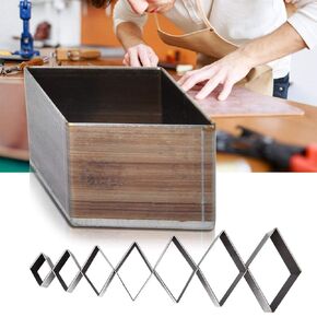 7Pcs Leather Hole Punch Tool, 20-50mm Diamond Shape Leather Knife Die, One Hole Hollow Design Punch Cutter Set for Handmade DIY Craft Wallet Making in Kuwait