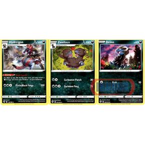 Hydreigon 110/189 - Darkness Ablaze - مجموعة بطاقات تطور البوكيمون - السيف والدرع - مجموعة بطاقات نادرة مكونة من 3 بطاقات in Saudi Arabia