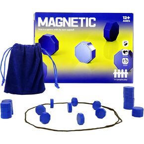 Magnetic Game with String & Stones, 24 Piece Magnetic Chess Game for Kids & Adults, Puzzle Strategy Board Games for Family Night, Travel, Party & Camping﻿ in Saudi Arabia