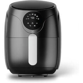 كيتشن إيليت 5.5 كيو تي. مقلاة هوائية رقمية، طباخ يوضع على سطح الطاولة مع شاشة LED، إعدادات مسبقة للقلي الهوائي، التحميص، التجفيف، إزالة الجليد وإعادة التسخين، وردي in Kuwait