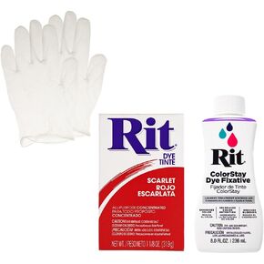 Rit Dye Powder with ColorStay Fixative Bundle – All in One Kit with Gloves to Reduce Color Bleed in Saudi Arabia