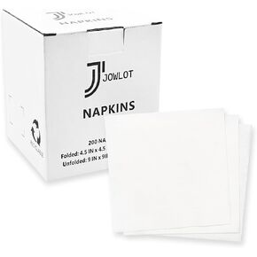 Cocktail Napkins - 800 Count 2-Ply White Napkins Disposable, 4.5 x 4.5 Inch Folded Paper Napkins Bulk Beverage Napkins for Dinner Wedding Bar Party and Everyday Use in Saudi Arabia