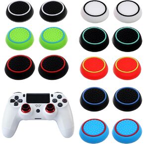 8 أزواج من مقابض الإبهام البديلة لجهاز Ps4/Ps5، أغطية قبضة عصا التحكم المضادة للانزلاق، أغطية عصا التحكم من السيليكون، أغطية عصا تناظرية in Kuwait