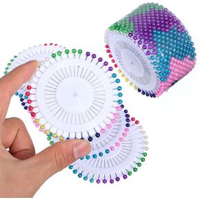 960PCS Sewing Pins for Fabric, Straight Pins 1.4 Inch Multicolor Quilting Pin Colorful Pearlized Corsage Stick Pin for Fabric, DIY Sewing, Crafts Making, Dressmaker in Kuwait