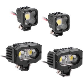 مجموعات المصابيح الأمامية LED 1/10 RC، مصابيح شريط السقف أضواء كاشفة مزدوجة مع ملحقات تثبيت قابلة للتعديل لأجزاء ترقية 1/10 RC Crawler TRX4، TRX6، SCX10، GEN7، GEN8 in Kuwait