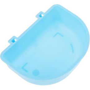 Toyvian Hanging Plastic Pet Bowl for Cats and Small Dogs, Travel-Friendly Food and Water Feeder, Blue Sturdy Pet Feeder Suitable for Crates and Carriers in Saudi Arabia