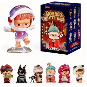 MINISO MONBOO Theatre Tales Blind Box Toy Surprise Box نموذج الشكل الحلي الطرفية اللطيفة القابلة للتجميع لعبة مفاجأة أرقام لتزيين الغرفة، زخرفة سطح المكتب، هدية عيد ميلاد، صندوق واحد in Kuwait
