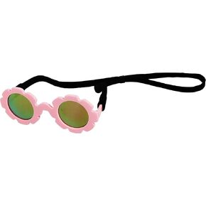 G001 Dog Sunglasses for Costume Medium Breeds (20-40lbs) (Flower Pink-Pink Mirror) in Kuwait