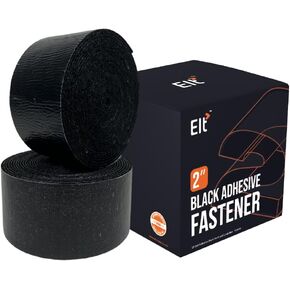 شرائط ربط وحلقة مقاس 2 بوصة من EIT بمادة لاصقة | لفة سوداء شديدة التحمل بطول 5 ياردات | سهل القطع، وقوة صناعية in Kuwait