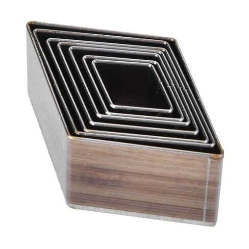 7Pcs Leather Hole Punch Tool, 20-50mm Diamond Shape Leather Knife Die, One Hole Hollow Design Punch Cutter Set for Handmade DIY Craft Wallet Making in Kuwait