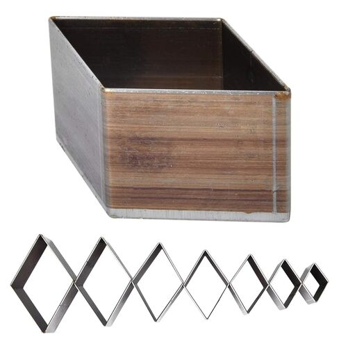 7Pcs Leather Hole Punch Tool, 20-50mm Diamond Shape Leather Knife Die, One Hole Hollow Design Punch Cutter Set for Handmade DIY Craft Wallet Making in Kuwait