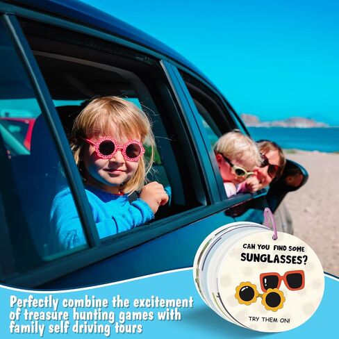 Colarr Children's Toddler Scavenger Hunt Cards Car Activities for Kids Road Trip Toys Car Ride Activities Educational Travel Games for Toddlers in Saudi Arabia