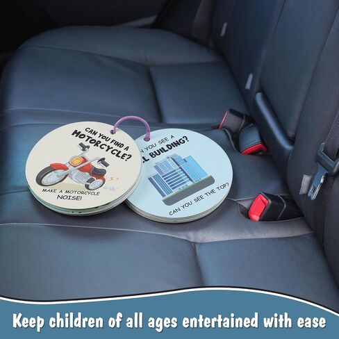 Colarr Children's Toddler Scavenger Hunt Cards Car Activities for Kids Road Trip Toys Car Ride Activities Educational Travel Games for Toddlers in Saudi Arabia