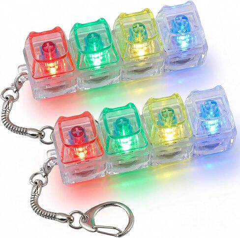 قطعتان من لعبة تململ لوحة المفاتيح، لعبة النقر على لوحة المفاتيح مع أضواء LED، ألعاب ملونة على شكل قطة ملونة لتخفيف الضغط على زر الإصبع، لعبة تململ لتخفيف التوتر على الأزرار in Kuwait