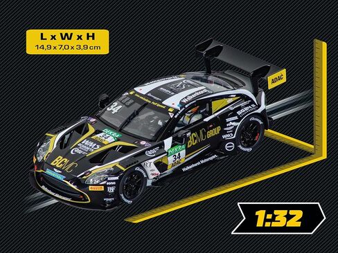 كاريرا 32070 أستون مارتن فانتاج AMR GT3 Evo Walkenhorst Motorsport، رقم 34 1:32 مقياس رقمي 132 فتحة سيارة مضمار السباق in Kuwait