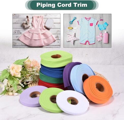 Generic 1 Inch Single Fold Bias Tape Polyester Continuous Bulk Bias Tape for Sewing,Seaming Quilting Hemming Binding Crafts (Khaki 10 Yards) in Saudi Arabia