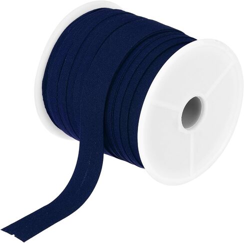 Generic 1/2 Inch Single Fold Bias Tape Cotton Continuous Bulk Bias Tape for Sewing,Seaming Quilting Hemming Binding Crafts (Navy Blue 25 Yards) in Saudi Arabia