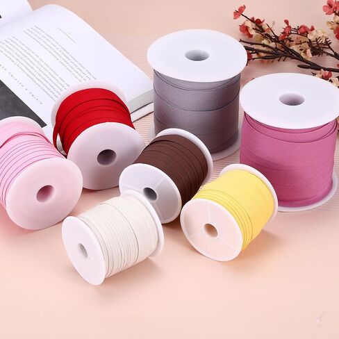 Generic 1/2 Inch Single Fold Bias Tape Cotton Continuous Bulk Bias Tape for Sewing,Seaming Quilting Hemming Binding Crafts (Navy Blue 25 Yards) in Saudi Arabia