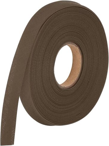 Generic 1/2 Inch Double Fold Bias Tape Polyester Continuous Bulk Bias Tape for Sewing,Seaming Quilting Hemming Binding Crafts (Brown 10 Yards) in Saudi Arabia