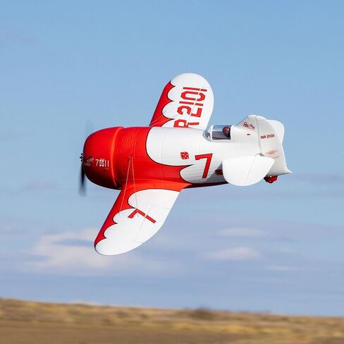 E-flite RC Airplane Gee Bee R-2 1.0m BNF Basic (جهاز الإرسال والبطارية والشاحن غير متضمن) مع AS3X+ واختيار آمن، EFL020550 in Kuwait