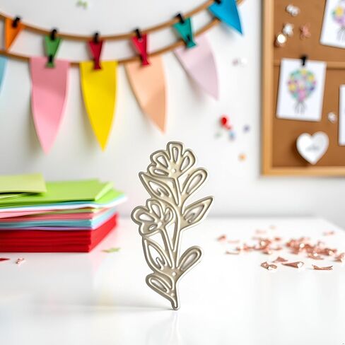 1Set Flower Metal Cutting Dies Photo Album Decoration Accessories DIY Crafts for Journal Diary Decoration Supplies Cutting Dies for Card Making, Die-Cutting and Embossing, Scrapbooking Die-Cuts in Saudi Arabia