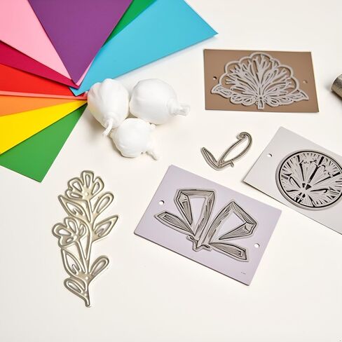 1Set Flower Metal Cutting Dies Photo Album Decoration Accessories DIY Crafts for Journal Diary Decoration Supplies Cutting Dies for Card Making, Die-Cutting and Embossing, Scrapbooking Die-Cuts in Saudi Arabia