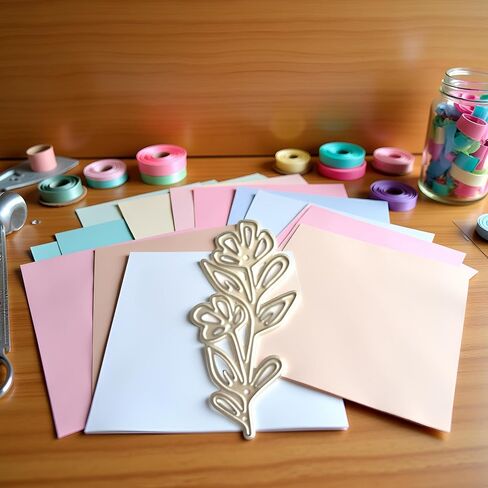 1Set Flower Metal Cutting Dies Photo Album Decoration Accessories DIY Crafts for Journal Diary Decoration Supplies Cutting Dies for Card Making, Die-Cutting and Embossing, Scrapbooking Die-Cuts in Saudi Arabia