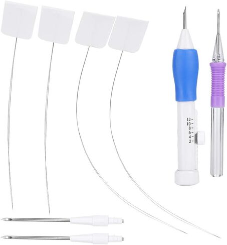 Punch Needle Set, Embroidery Stitching Craft Tool with Handle, Sewing Threading Device for Clothes, Pillows, Carpets in Saudi Arabia