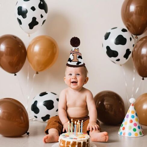 Cowboy First Birthday Crown,My First Rodeo Birthday Party Hats, Western Cowboy 1st Rodeo Bday Decorations Party Supplies in Saudi Arabia