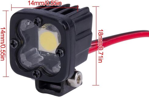 أضواء سيارة RC أضواء LED بمقياس 1/10 ملحقات الزاحف RC لمحور SCX10 90046 TRX4 TRX6 Wraith RR10 MST Redcat Gen8 ترقيات in Kuwait