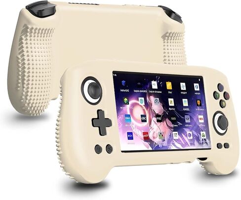 Silicone Protective Case for RG556, Only Compatible with Anbernic RG 556 Handheld Game Console Anti-Scratch Washable Soft Skin Case (Black) in Saudi Arabia