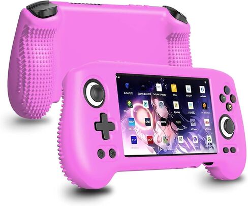 Silicone Protective Case for RG556, Only Compatible with Anbernic RG 556 Handheld Game Console Anti-Scratch Washable Soft Skin Case (Black) in Saudi Arabia
