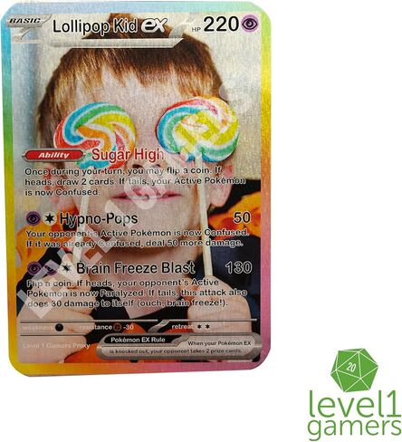 بطاقة Pocket Monster EX المعدنية المخصصة - بطاقة تداول مخصصة - هدية قابلة للتحصيل لمحبي TCG in Kuwait